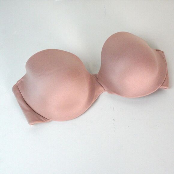 Maidenform Blush Pink Strapless Bra Sz 34C EUC Intimates‎ Strapless Feminine - Picture 1 of 6